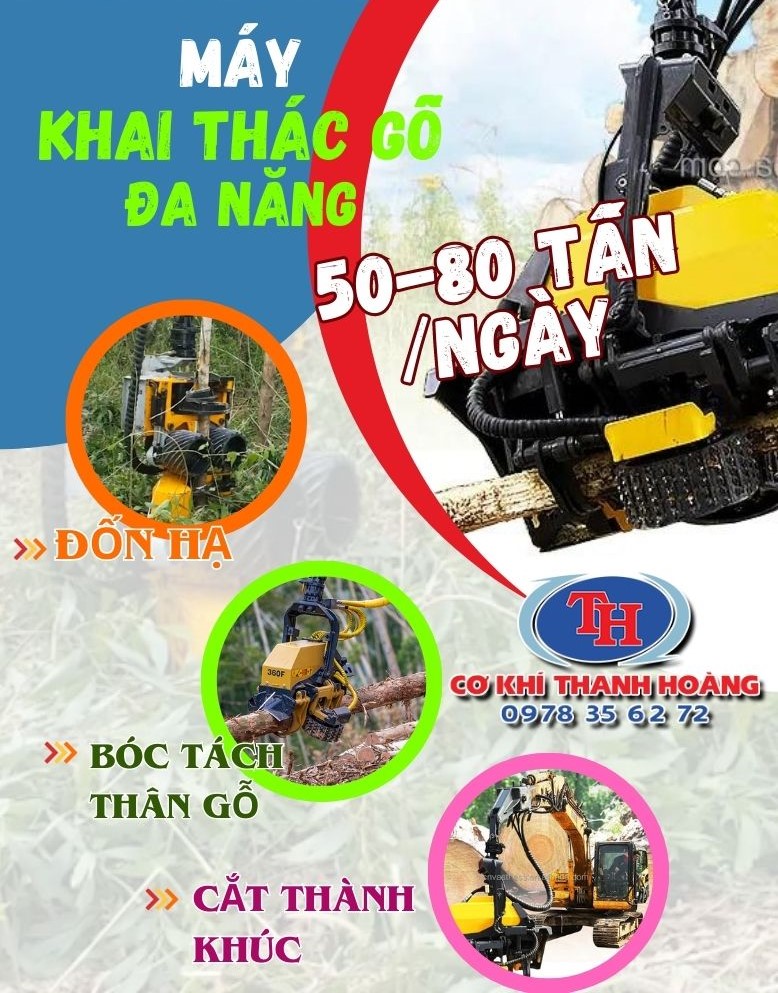 ĐẦU MÁY CHUYÊN CẮT GỖ KEO, TRÀM VÀ CAO SU THANH HOÀNG